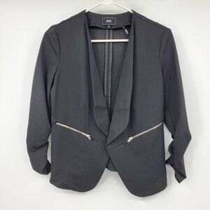 NWT‎ Have Black Open Front Zipper Pocket Blazer Suit Jacket Size Small